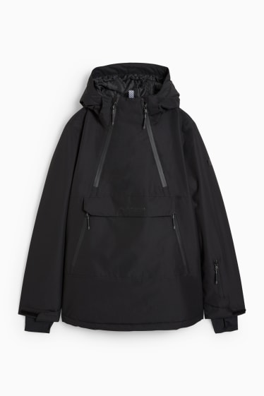 Women - Ski jacket with hood - black