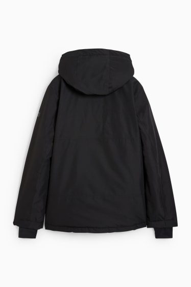 Women - Ski jacket with hood - black