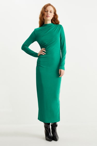 Kobiety - Dopasowana sukienka - zielony