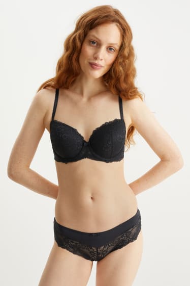 Women - Hipster briefs - black