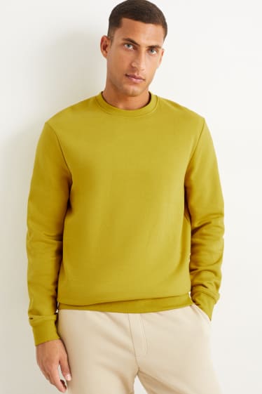 Heren - Sweatshirt - mosterdgeel