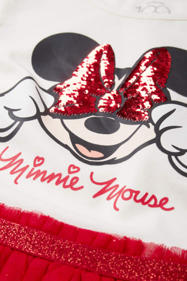 Nena - Minnie Mouse - conjunt - vestit, bossa i leotards - 3 peces - vermell