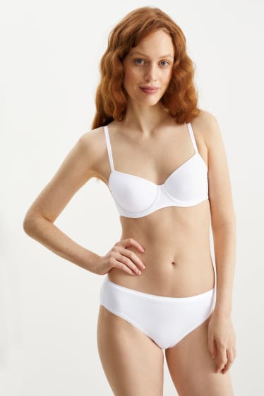 Women - Underwire bra - DEMI - padded - white