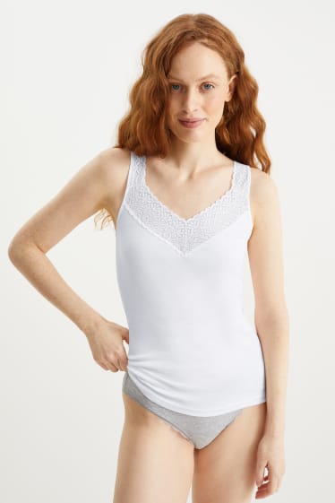 Mujer - Camiseta interior - blanco