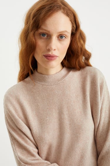 Women - Sweatshirt - light beige