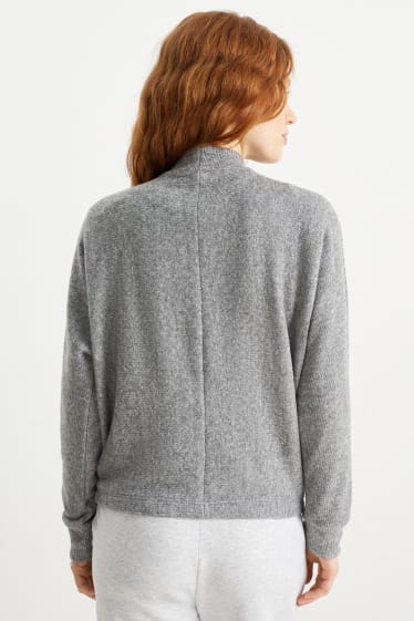 Damen - Sweatshirt - grau-melange