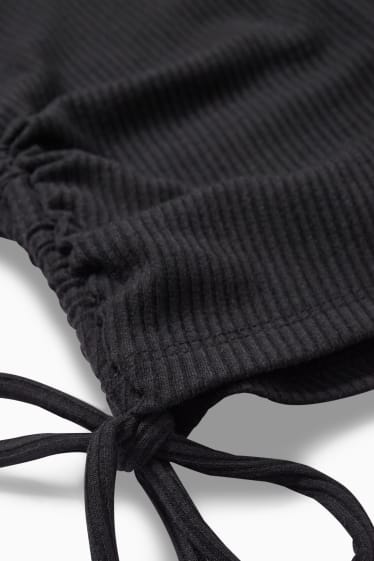 Donna - CLOCKHOUSE - maglia a maniche lunghe - taglio corto - nero