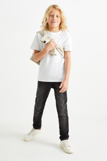 Kinderen - Slim jeans - jeansdonkergrijs