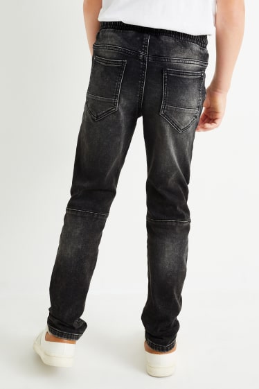 Kinder Buben - Slim Jeans - dunkeljeansgrau