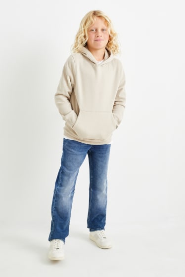 Children - Straight jeans - thermal jeans - blue denim