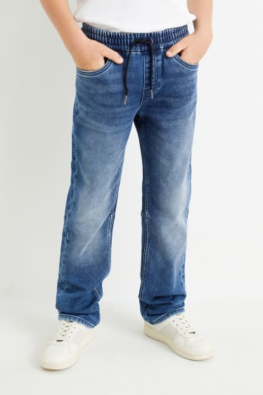 Kinder - Straight Jeans - Thermojeans - jeansblau