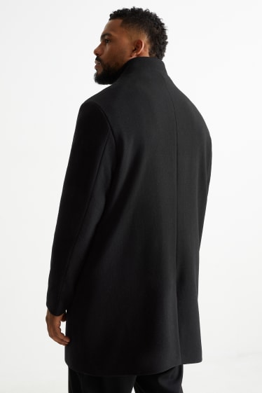 Men - Coat - 2-in-1 look - black