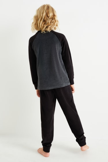 Children Boys - Winter pyjamas - 2 piece - black