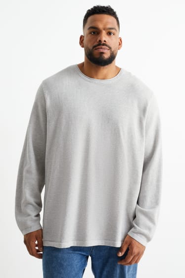 Men - Jumper - light gray-melange