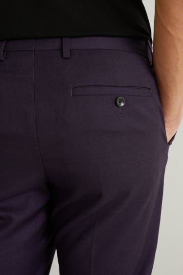 Uomo - Pantaloni coordinabili - slim fit - Flex - stretch  - porpora