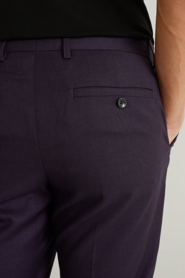 Hommes - Pantalon de costume - slim fit - Flex - stretch - violet