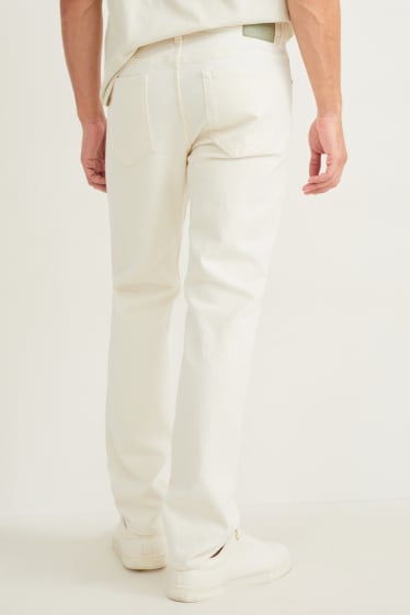 Uomo - Straight jeans - bianco crema