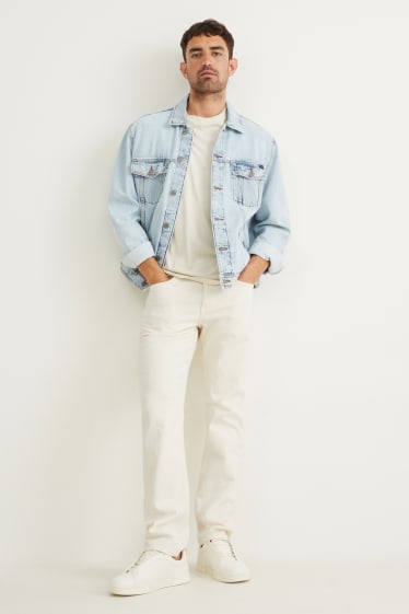 Uomo - Straight jeans - bianco crema