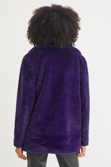 Damen - Mantel - violett