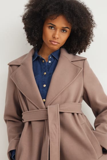 Femmes - Manteau - taupe