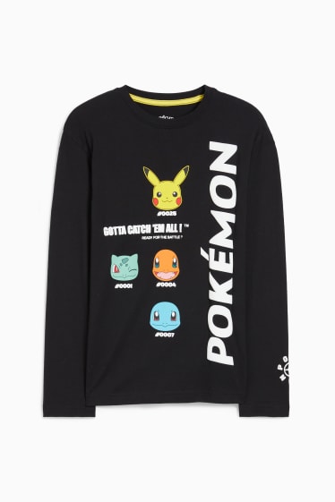Niños - Pokémon - camiseta de manga larga - negro