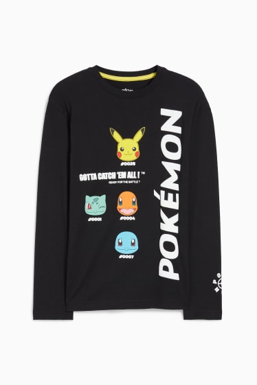 Bambini - Pokémon - maglia a maniche lunghe - nero