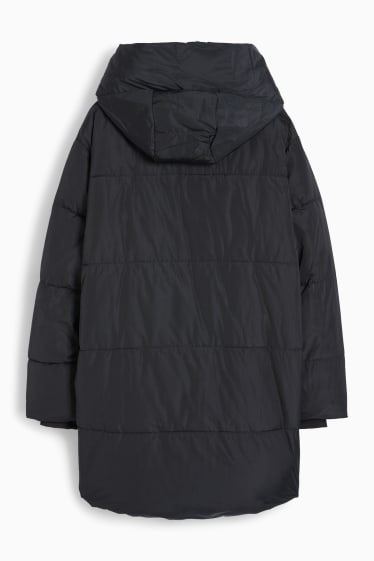 Dames - Gewatteerde jas - zwart