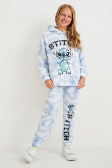 Kinderen - Lilo & Stitch - set - hoodie en joggingbroek - met patroon - lichtblauw