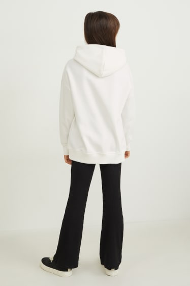 Kinderen: meisjes - Harry Potter - set - hoodie en flared legging - 2-delig - crème wit