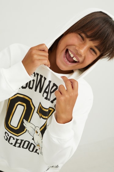 Kinderen: meisjes - Harry Potter - set - hoodie en flared legging - 2-delig - crème wit