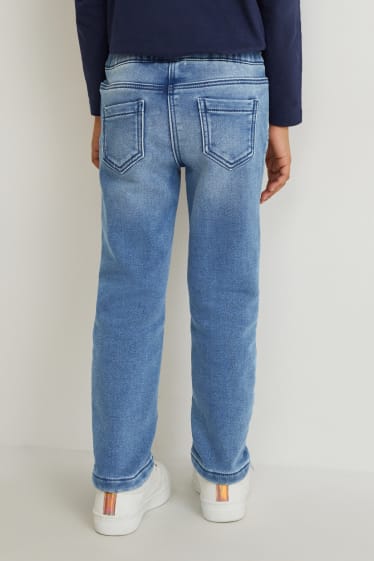 Enfants filles - Skinny jean - jean doublé - jean bleu