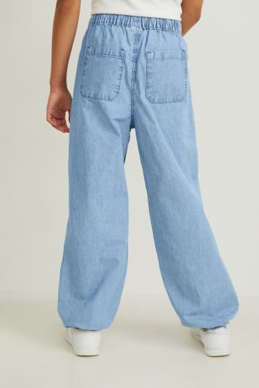 Kinderen: meisjes - Broek - jeansdonkerblauw