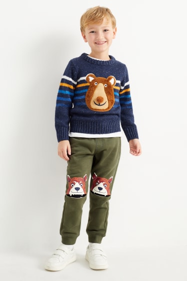 Bambini - Confezione da 2 - pantaloni sportivi - marrone / verde