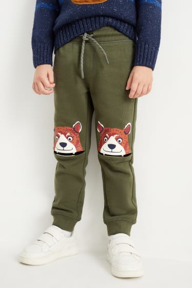 Niños - Pack de 2 - pantalones de deporte - marrón / verde