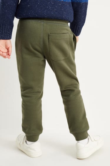 Niños - Pack de 2 - pantalones de deporte - marrón / verde