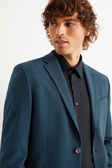 Hommes - Veste de costume - slim fit - Flex - LYCRA® - vert foncé