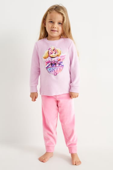 Kinderen - PAW Patrol - winterpyjama - 2-delig  - roze