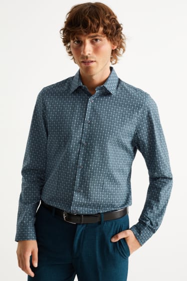Herren - Businesshemd - Slim Fit - Kent - petrol