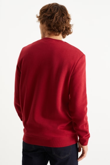 Herren - Sweatshirt - dunkelrot