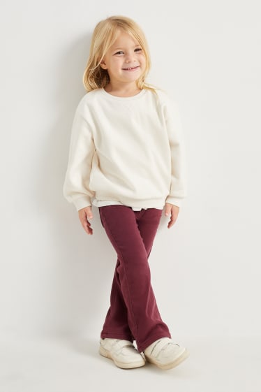 Kinder Mädchen - Thermohose - dunkelrot