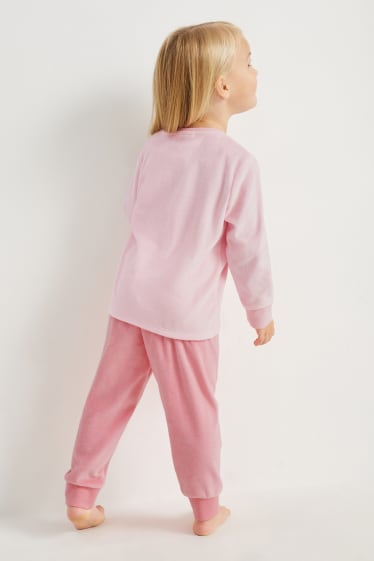 Bambine - Unicorno - pigiama invernale - 2 pezzi - rosa
