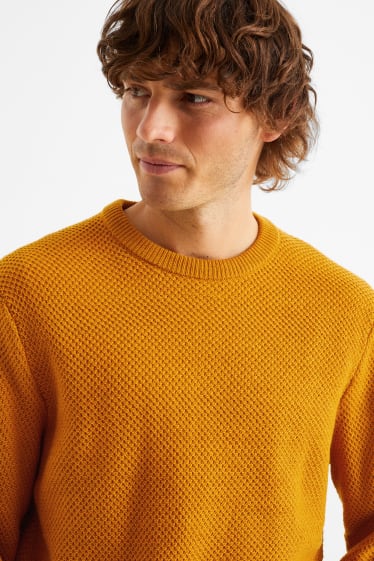 Hommes - Pull - orange