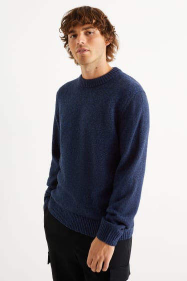 Hommes - Pull - bleu foncé