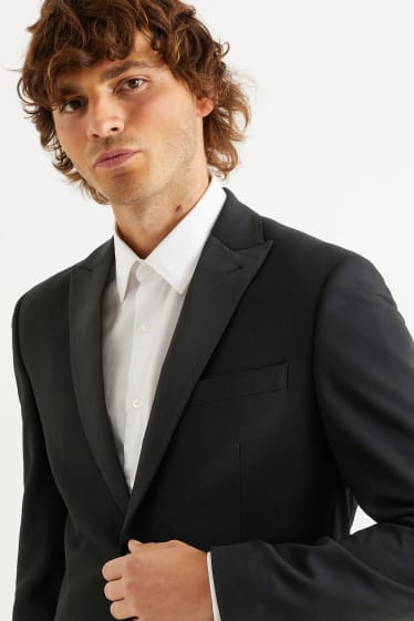 Men - Tuxedo jacket - slim fit - Flex - LYCRA® - mix & match - black