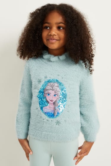 Enfants - La Reine des Neiges - pullover - vert menthe