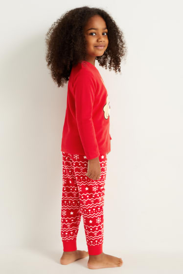 Kinder Mädchen - PAW Patrol - Weihnachts-Fleece-Pyjama - 2 teilig - rot