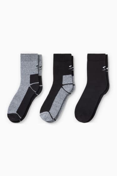 Femmes - Lot de 3 paires - chaussettes d’extérieur - noir