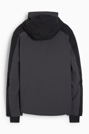 Pánské - Lyžařská bunda s kapucí - 2 v 1 - černá