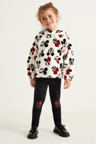 Kinderen: meisjes - Minnie Mouse - thermolegging - zwart
