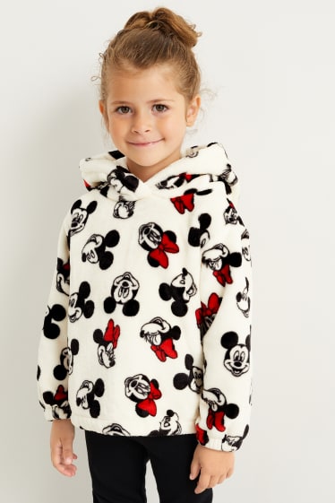 Kinder - Disney - Fleece-Hoodie - weiß